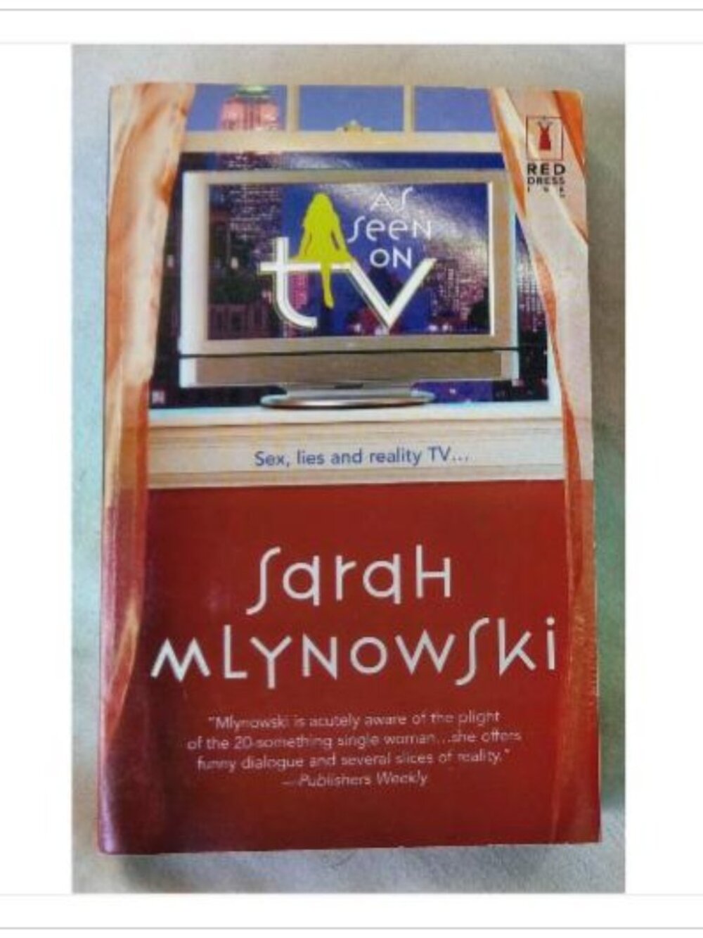 As Seen on TV Sarah Mlynowski 2003 First Edition Paperback Book Vintage Novel